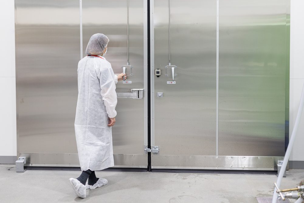 Commercial walk-in cooler and freezer doors on Long Island